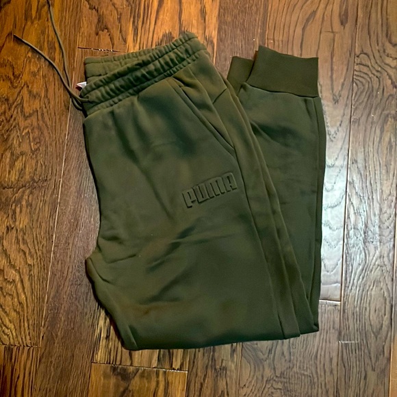 Puma Pants Puma Brand New Army Green Mens Xl Sweat Pant Joggers My Son Never Wore Them